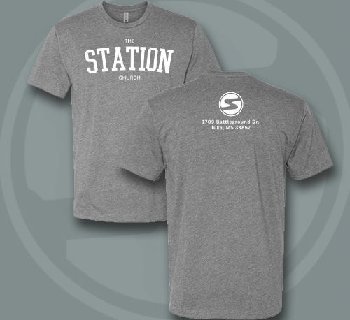 The Station Arch Logo Tee – Address Back Print