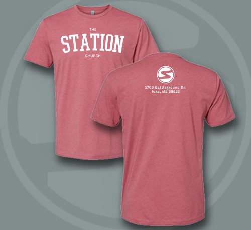 The Station Arch Logo Tee – Address Back Print