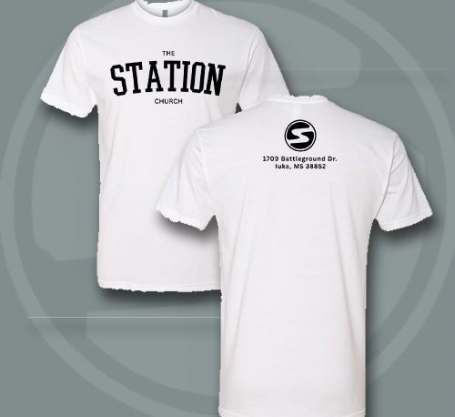 The Station Arch Logo Tee – Address Back Print