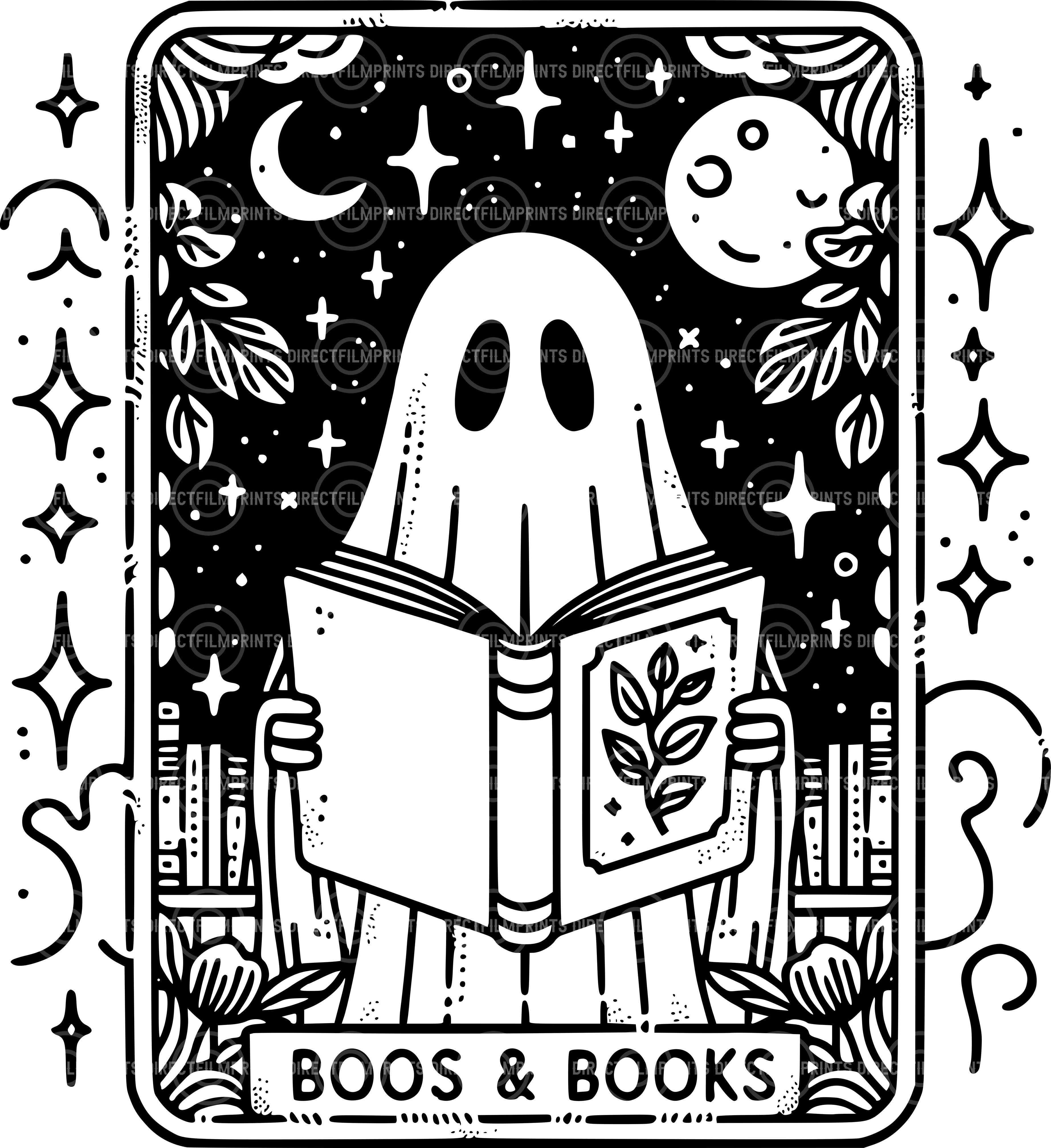 Boos & Books Tarot Card