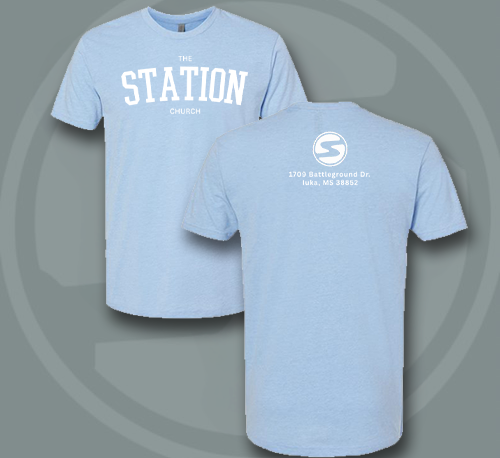 The Station Arch Logo Tee – Address Back Print